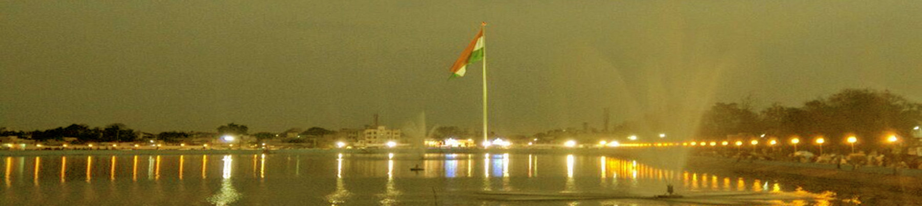 National Flag(82m high) at Telibandha Lake